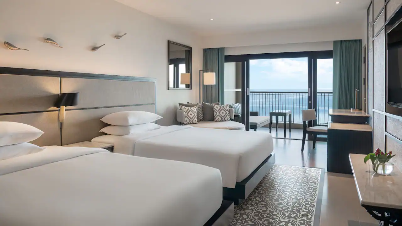 Twin Beds Ocean View Club Access
